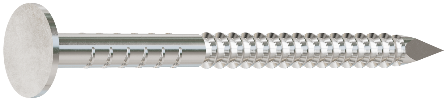 Simpson Strong-Tie S1010ARNB Roofing Nail, Annular Ring Shank — 3 in. x .131 in. Type 304 Stainless Steel (25 lb.)