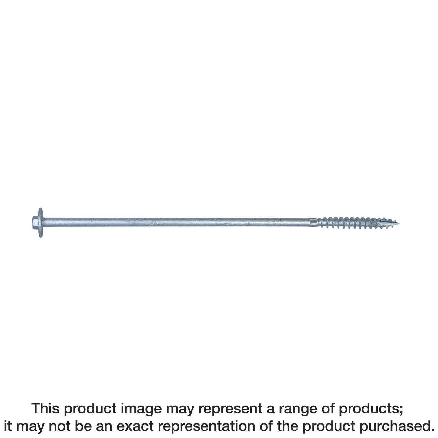 Simpson Strong-Tie SDWH271200SS-R5 Strong-Drive® SDWH™ TIMBER-HEX SS Screw — 0.275 in. x 12 in. 1/2 Hex, Type 316 (5-Qty) (Pack of 6)