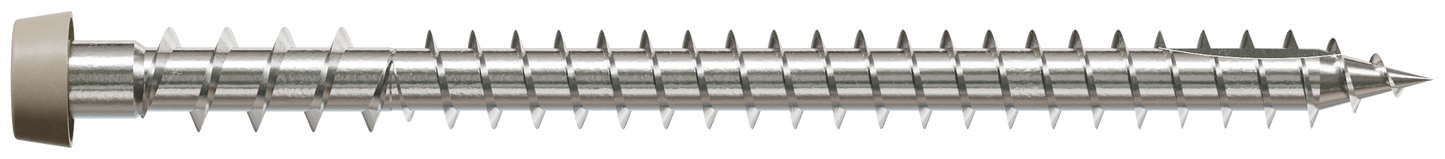 Simpson Strong-Tie DCU234MB305GR05 Deck-Drive™ DCU COMPOSITE Screw — #10 x 2-3/4 in. T20, Type 305, Gray 05 (1750-Qty) (Pack of 64)