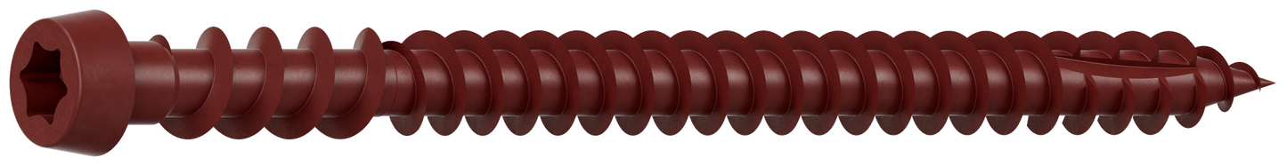 Simpson Strong-Tie DCU234RD01R70C Deck-Drive™ DCU COMPOSITE Screw — #10 x 2-3/4 in. T20, Quik Guard®, Red 01 (70-Qty)