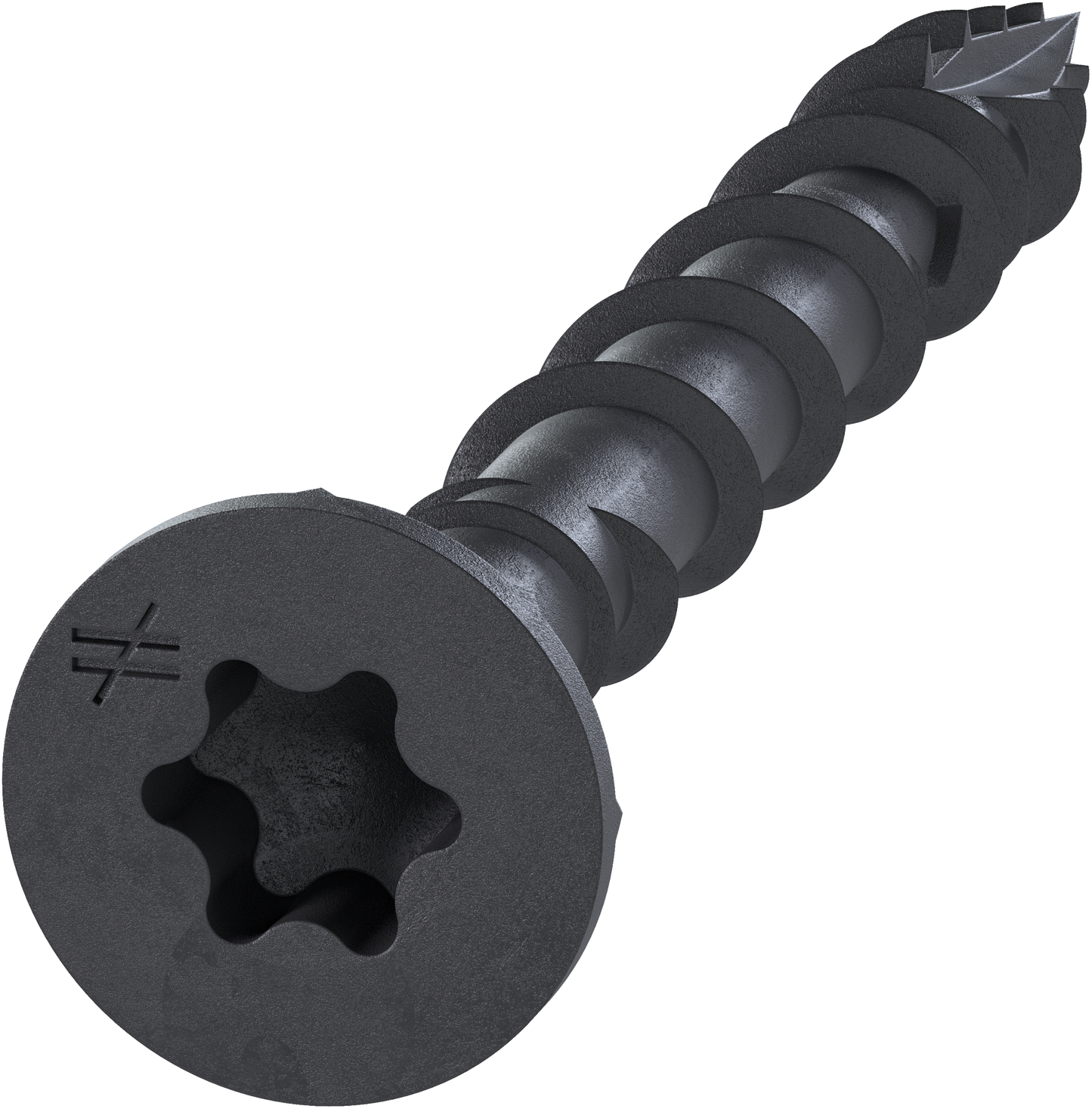 Simpson Strong-Tie DSVBK158R480 Deck-Drive™ DSV WOOD Screw — #8 x 1-5/8 in. T25, Flat Head, Quik Guard®, Black (480-Qty) (Pack of 3)