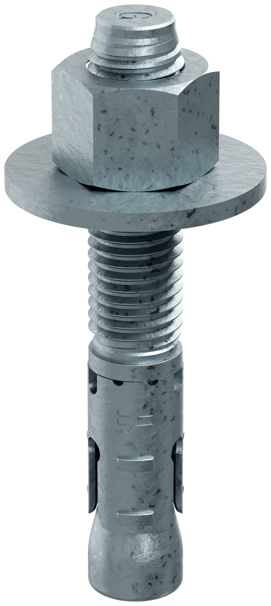Simpson Strong-Tie STB2-75434MGF10 Strong-Bolt® 2 — 3/4 in. x 4-3/4 in. Mechanically Galvanized Wedge Anchor, Fully Assembled (10-Qty)