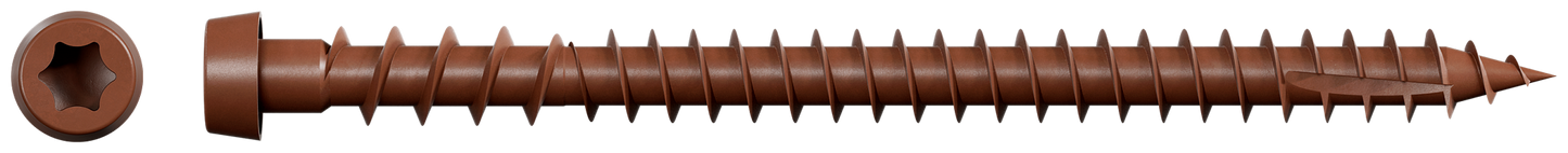 Simpson Strong-Tie DCU234STN01 Deck-Drive™ DCU COMPOSITE Screw (Collated) — #10 x 2-3/4 in. Quik Guard® Tan 01 (1000-Qty)