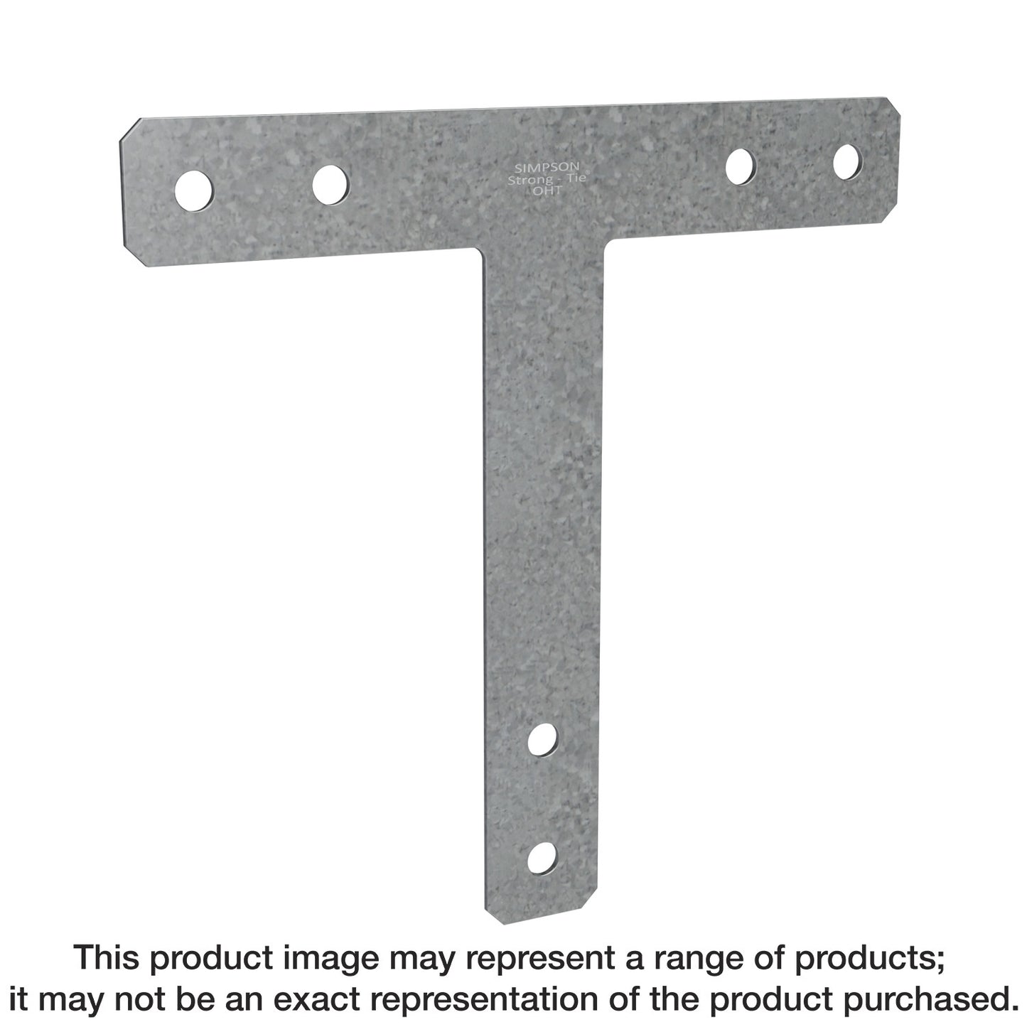 Simpson Strong-Tie 1212HT HT 12 in. x 12 in. 7-Gauge Galvanized Heavy T Strap (Pack of 5)