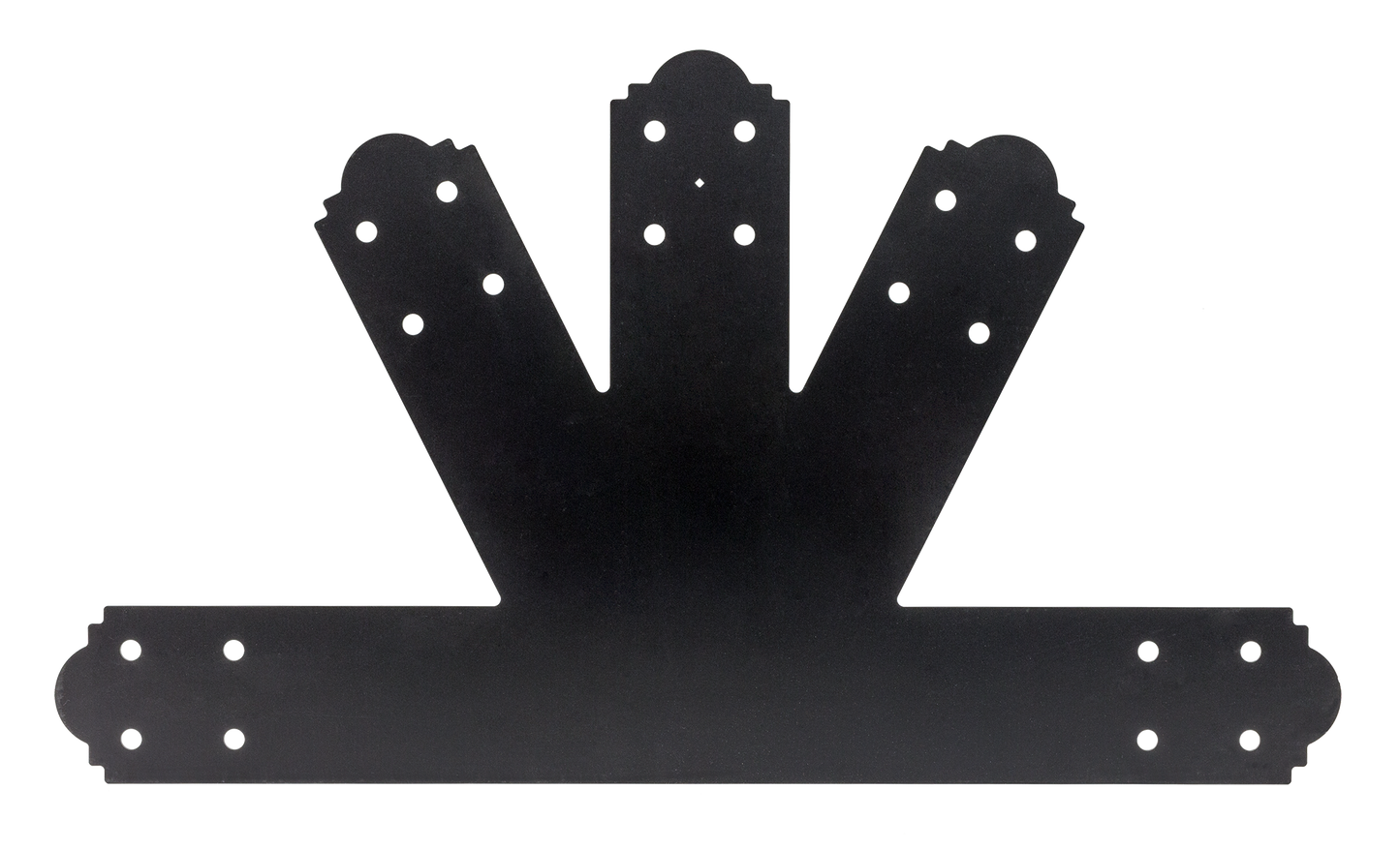 Simpson Strong-Tie APGP812 Outdoor Accents® Mission Collection® 8:12 Pitch ZMAX®, Black Powder-Coated Gable Plate