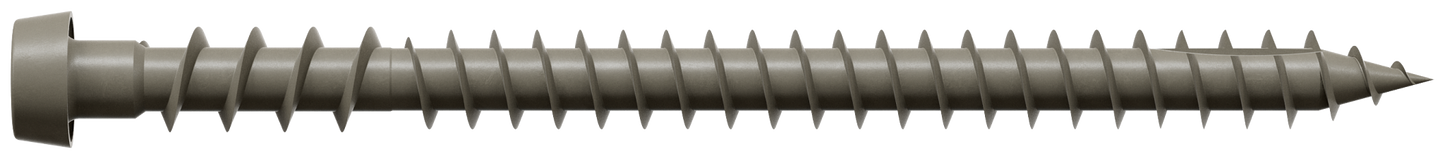 Simpson Strong-Tie DCU234GRMB Deck-Drive™ DCU COMPOSITE Screw — #10 x 2-3/4 in. T20, Quik Guard®, Gray (1750-Qty)