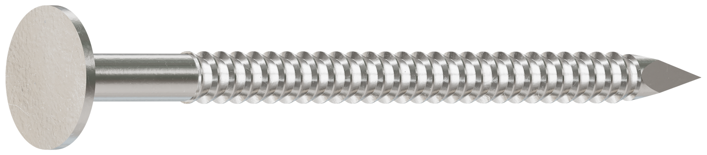 Simpson Strong-Tie S611ARNB Roofing Nail, Annular Ring Shank — 2 in. x .120 in. Type 304 Stainless Steel (25 lb.)