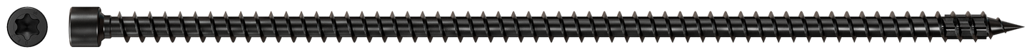 Simpson Strong-Tie SDCFC8X240-R50 Strong-Drive® SDCFC TIMBER-CFC Screw — 0.315 in. x 9-1/2 in. T40, E-Coat® (50-Qty)