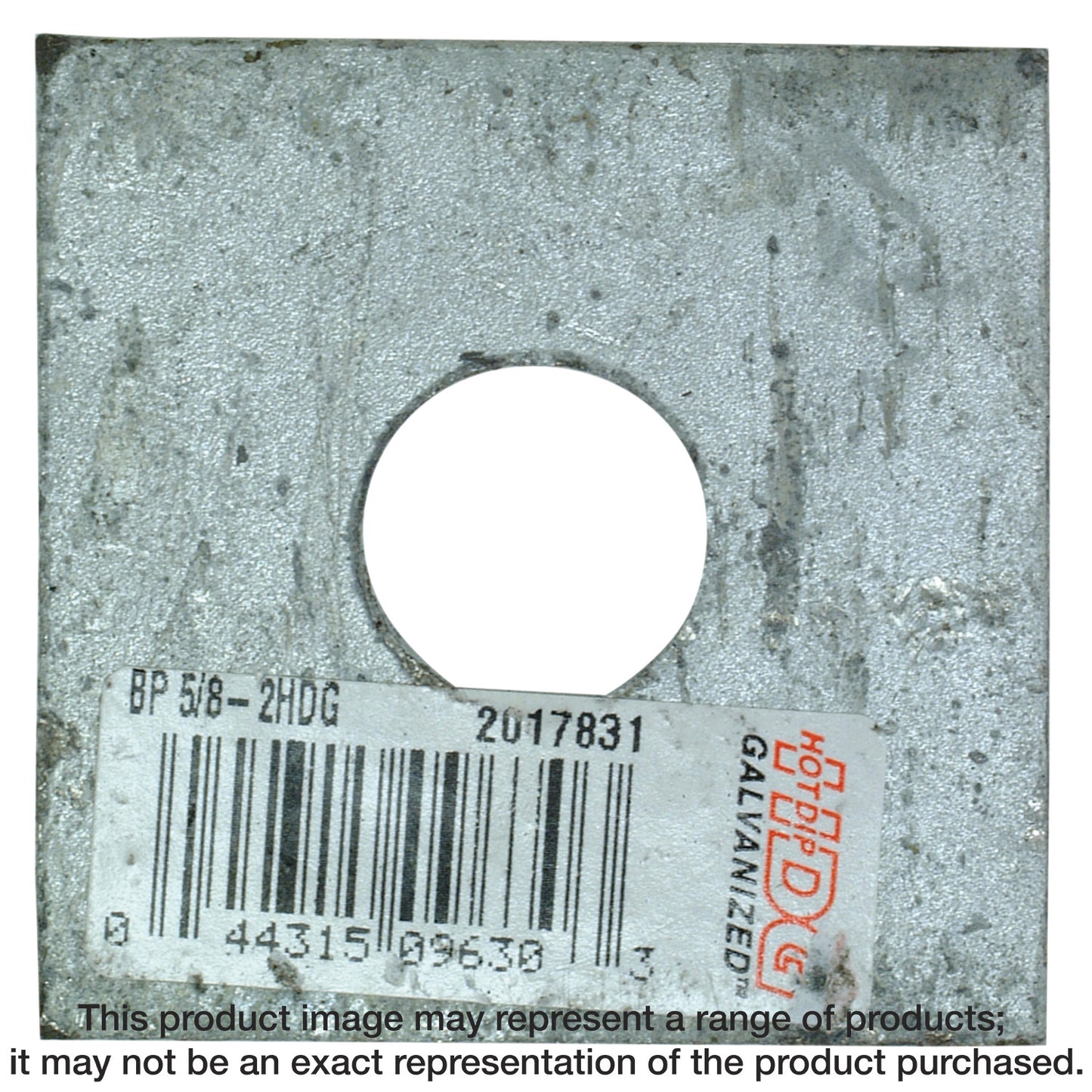 Simpson Strong-Tie BP 5/8-2HDG BP 2 in. x 2 in. Hot-Dip Galvanized Bearing Plate with 5/8 in. Bolt Dia. (Pack of 10000)