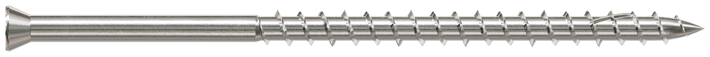 Simpson Strong-Tie S09350WP1 Deck-Drive™ DWP WOOD SS Screw — #9 x 3-1/2 in. T-20, Trim Head, Type 305 (1 lb.)