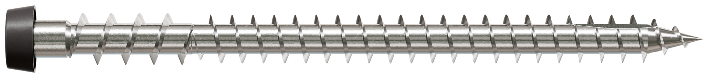 Simpson Strong-Tie DCU234C316GR04 Deck-Drive™ DCU COMPOSITE Screw — #10 x 2-3/4 in. T20, Type 316, Gray 04 (70-Qty) (Pack of 5)