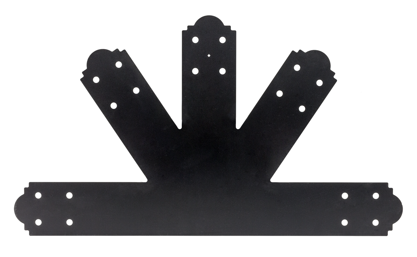 Simpson Strong-Tie APGP812 Outdoor Accents® Mission Collection® 8:12 Pitch ZMAX®, Black Powder-Coated Gable Plate (Pack of 2)