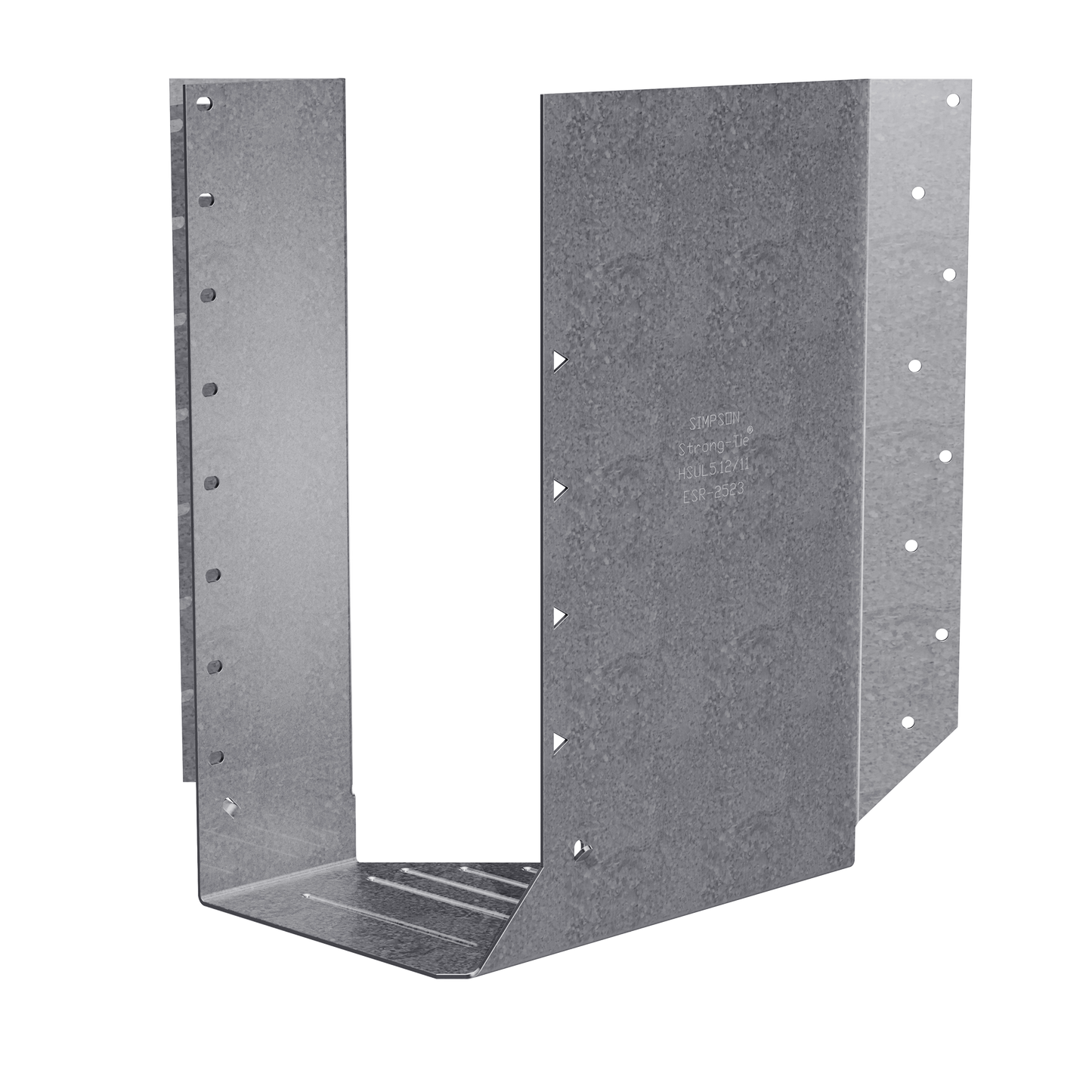 Simpson Strong-Tie HSUL5.12/11 HSUL Galvanized Joist Hanger for 5 in. x 11-7/8 in. Engineered Wood, Skewed Left (Pack of 10)
