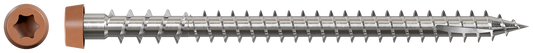 Simpson Strong-Tie DCU234S316TN03 Deck-Drive™ DCU COMPOSITE Screw (Collated) — #10 x 2-3/4 in. Type 316, Tan 03 (1000-Qty)