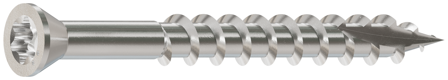 Simpson Strong-Tie S07162FTB Trim-Head Screw, 6-Lobe Drive — #7 x 1-5/8 in. T-15 Type 305 (4000-Qty) (Pack of 64)
