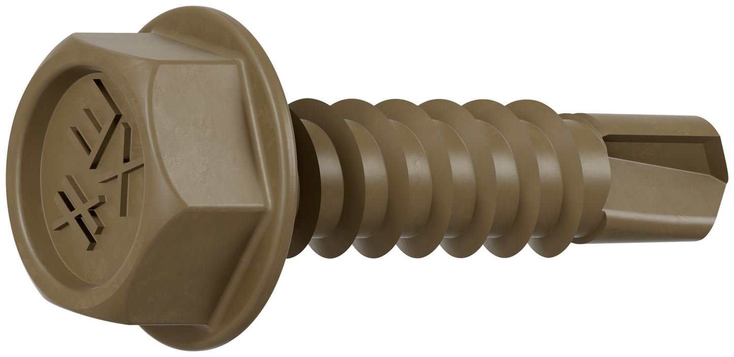 Simpson Strong-Tie XEQ34B1016C Strong-Drive® XE EXTERIOR STRUCTURAL METAL Screw — #10 x 3/4 in. 5/16 Hex (100-Qty) (Pack of 10)