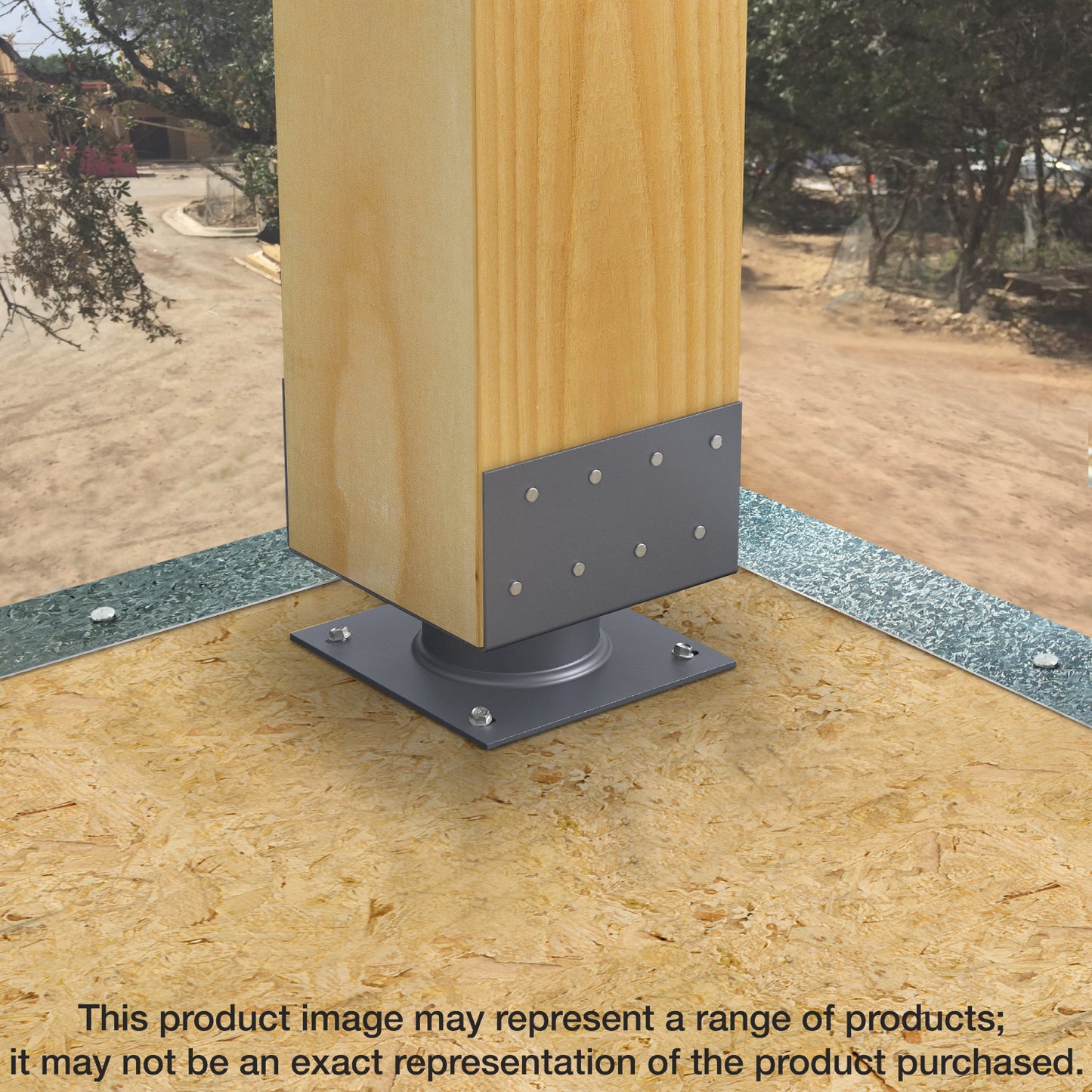 Simpson Strong-Tie ECB66HDG ECB™ Hot-Dip Galvanized 2-in. Standoff Elevated Column Base for 6x6 (Pack of 4)
