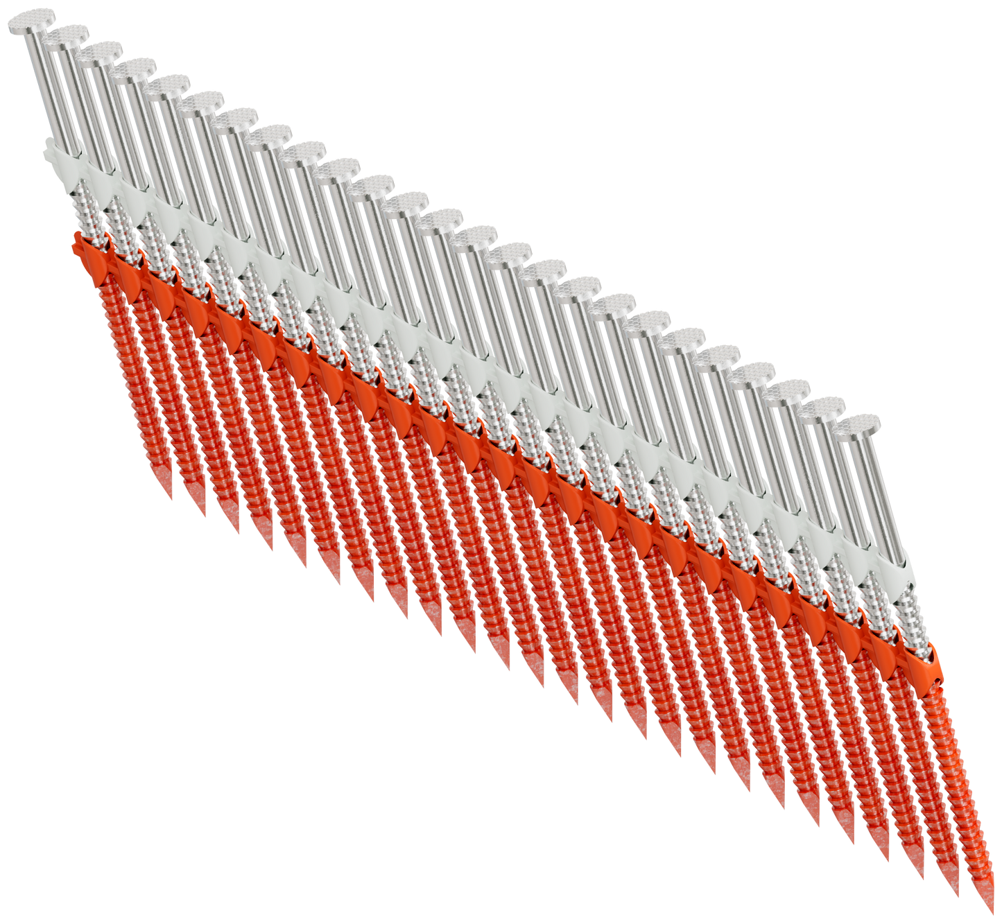 Simpson Strong-Tie T10A300CNJ 20°–22° Plastic Strip, Full Round Head, Ring-Shank Nail — 3 in. x .131 in. Type 316 (1000-Qty) (Pack of 4)