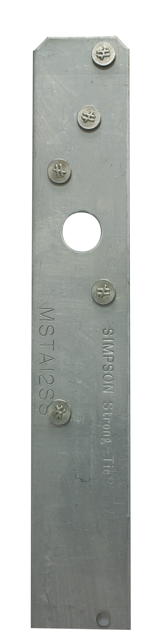 Simpson Strong-Tie MSTA12SS MSTA 12-in. 18-Gauge Stainless-Steel Medium Strap Tie