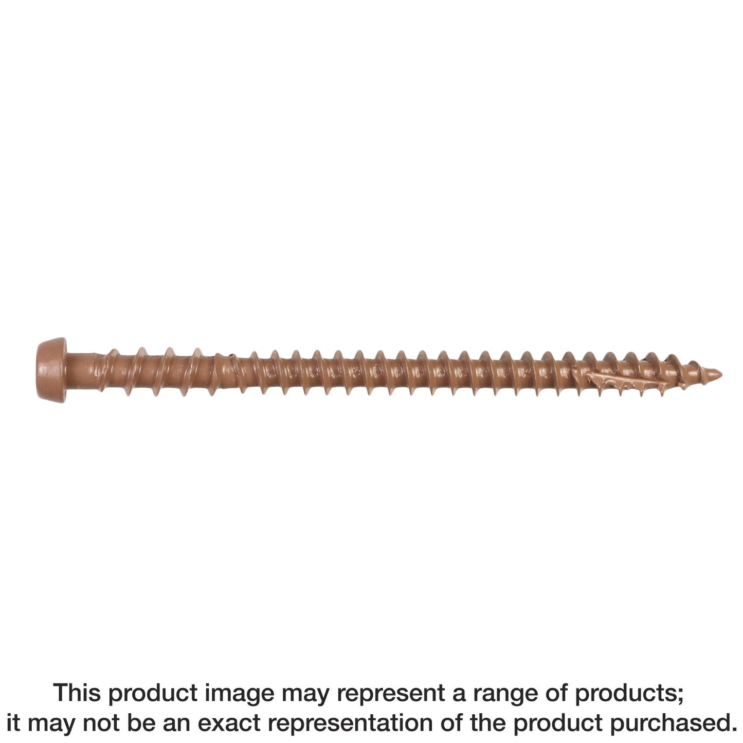 Simpson Strong-Tie DCU234TN02MB Deck-Drive™ DCU COMPOSITE Screw — #10 x 2-3/4 in. T20, Quik Guard®, Tan 02 (1750-Qty)