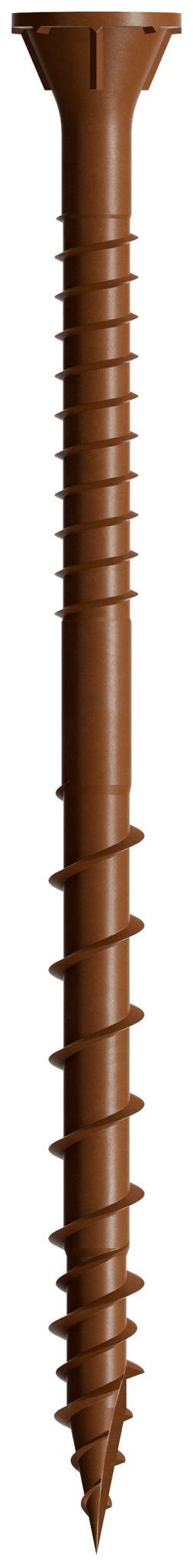 Simpson Strong-Tie DSVR3MB Deck-Drive™ DSV WOOD Screw — #10 x 3 in. T-25, Flat Head, Quik Guard®, Red (1750-Qty)