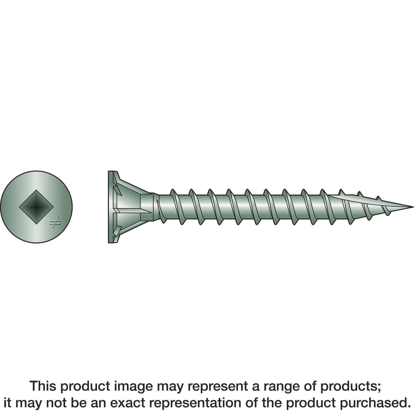 Simpson Strong-Tie CB3BLG114S CB3BLG Fiber-Cement Board Screw (Collated) — #10 x 1-1/4 in. #3 SQU (1500-Qty)