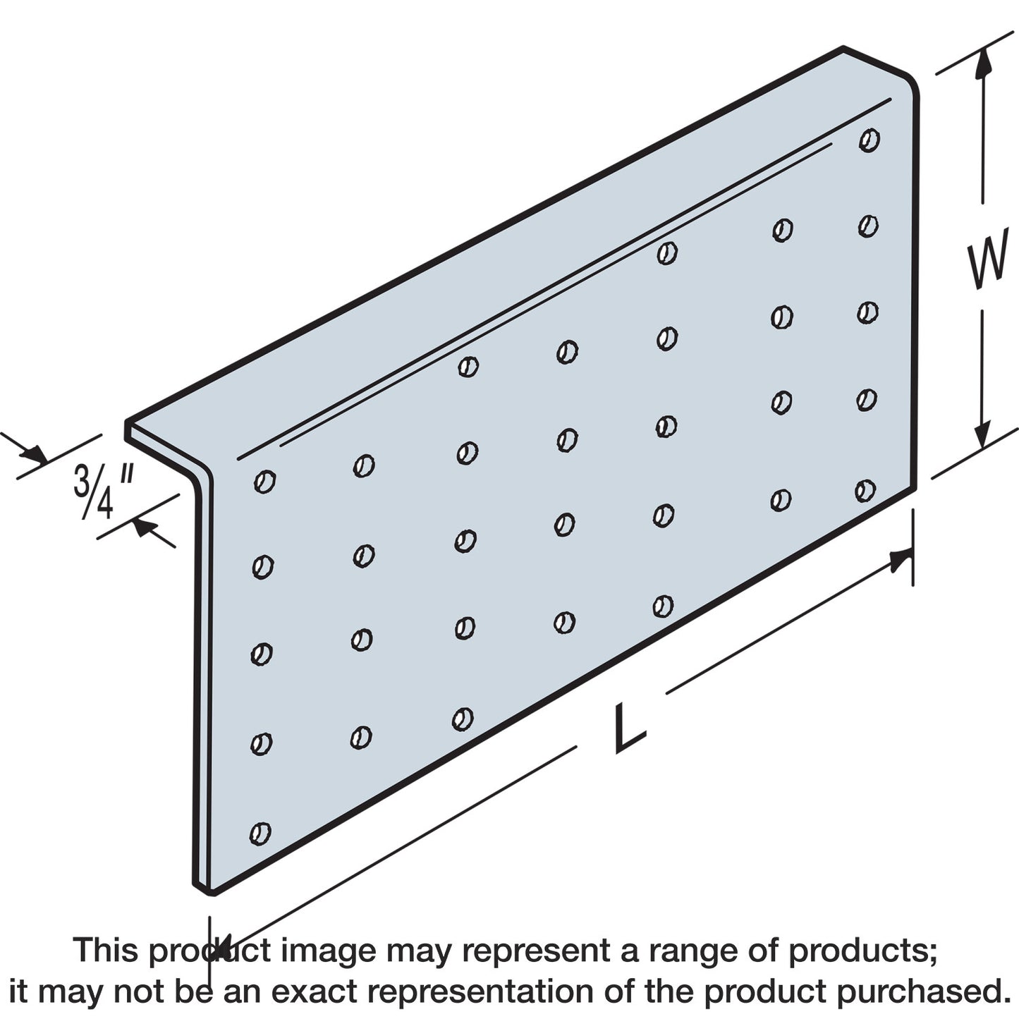 Simpson Strong-Tie TPA39 TPA 3-1/2 in. x 9 in. 20-Gauge Galvanized Tie Plate (Pack of 6000)