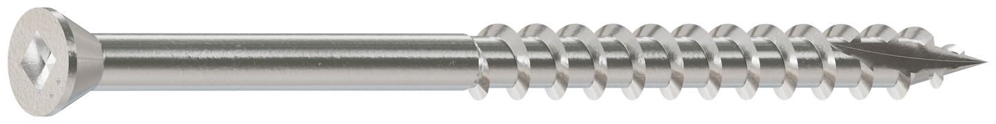 Simpson Strong-Tie S07250FB1 Trim-Head Screw, Square Drive — #7 x 2-1/2 in. #1 SQ, Type 305 (1 lb.)