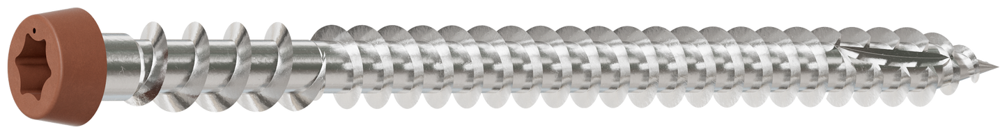 Simpson Strong-Tie DCU234MB316TN03 Deck-Drive™ DCU COMPOSITE Screw — #10 x 2-3/4 in. T20, Type 316, Tan 03 (1750-Qty) (Pack of 64)