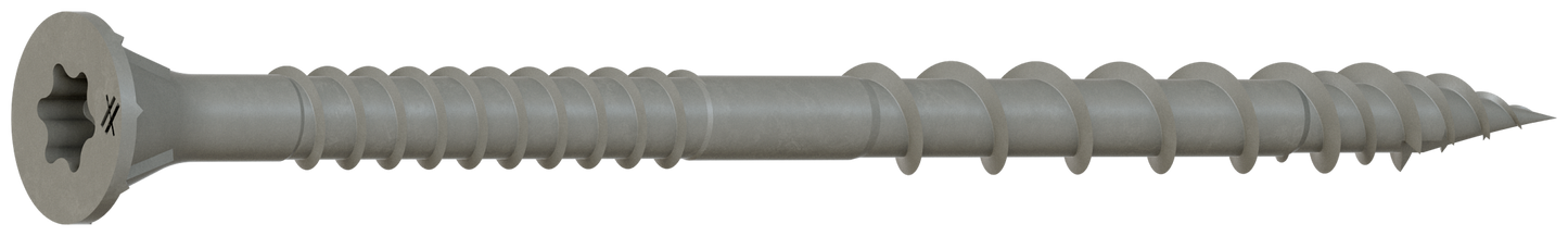 Simpson Strong-Tie DSVG3S Deck-Drive™ DSV WOOD Screw (Collated) — #10 x 3 in. T25 6-Lobe, Gray (1000-Qty)