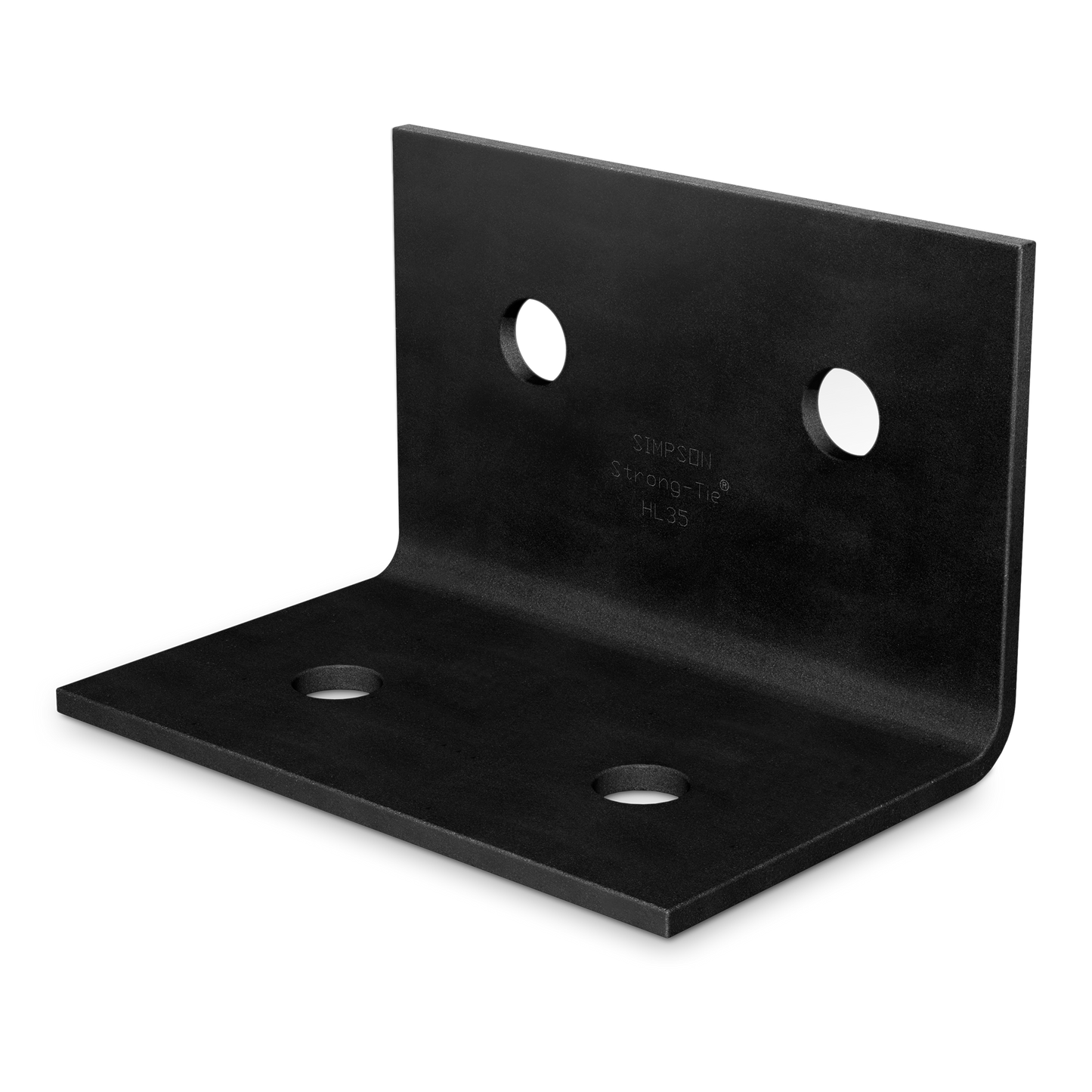 Simpson Strong-Tie HL43PC HLPC 4-1/4 in. x 3 in. Black Powder-Coated Ornamental Heavy Angle