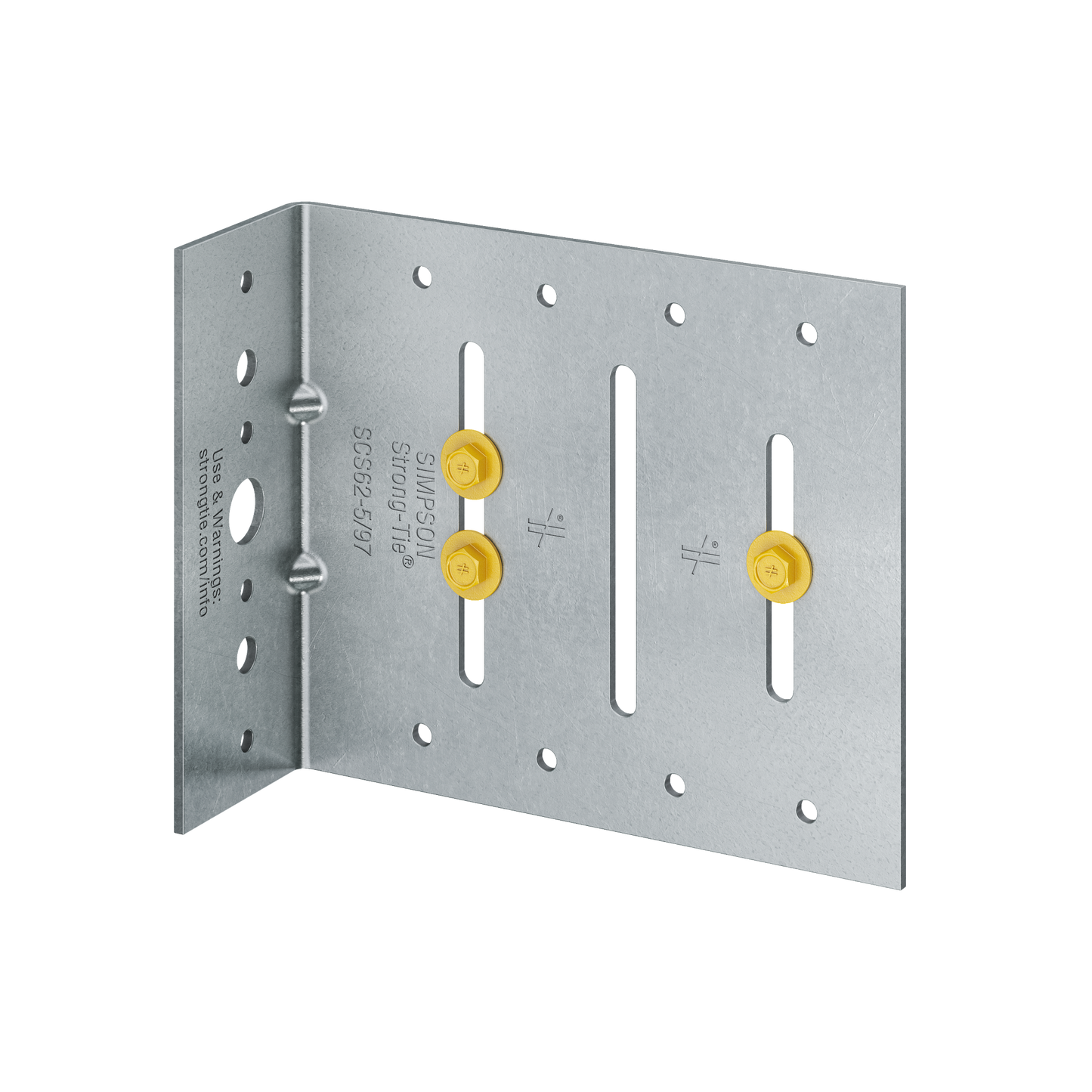Simpson Strong-Tie SCS62-5/97-KT25 SCS 2 in. x 6 in. x 5 in. 12-Gauge Seismic Bypass Framing Slide Clip w/ Screws (25-Qty)