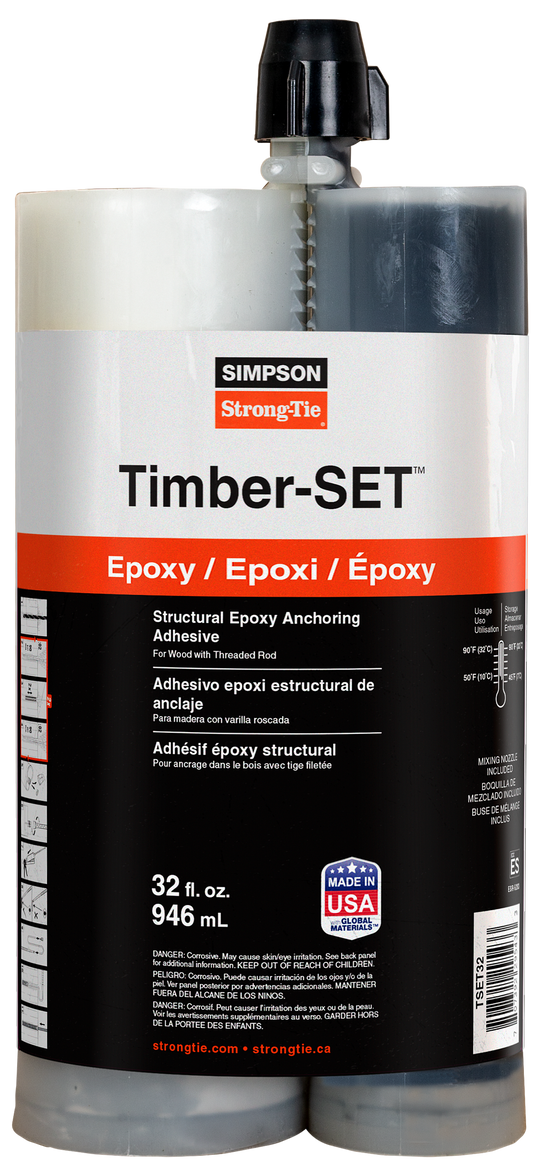 Simpson Strong-Tie TSET32 Timber-SET™ 32 oz. Structural Epoxy Anchoring Adhesive (Pack of 375)