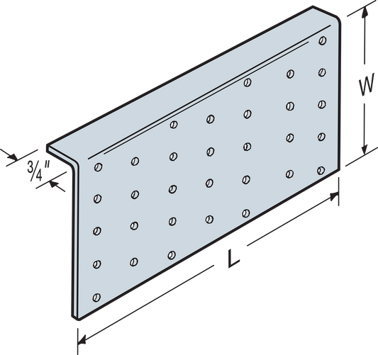 Simpson Strong-Tie TPA39 TPA 3-1/2 in. x 9 in. 20-Gauge Galvanized Tie Plate