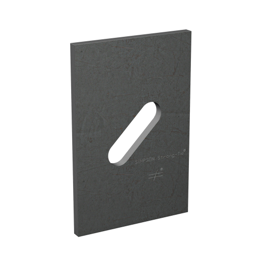 Simpson Strong-Tie BPS 3/4-6HDG BPS 3 in. x 4-1/2 in. HDG Slotted Bearing Plate with 3/4 in. Bolt Dia.