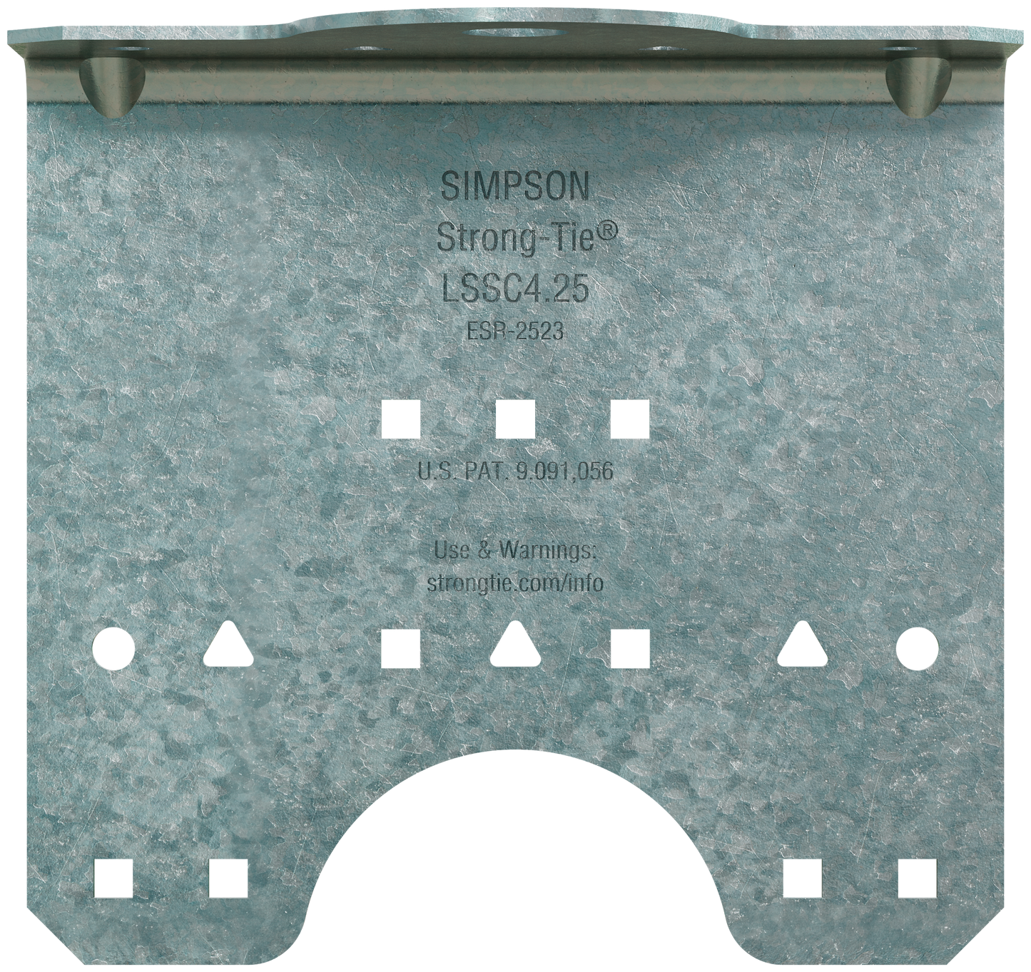 Simpson Strong-Tie LSSC4.25-R50 LSSC 4-1/4 in. 16-Gauge Galvanized Steel-Stud Clip (50-Qty)