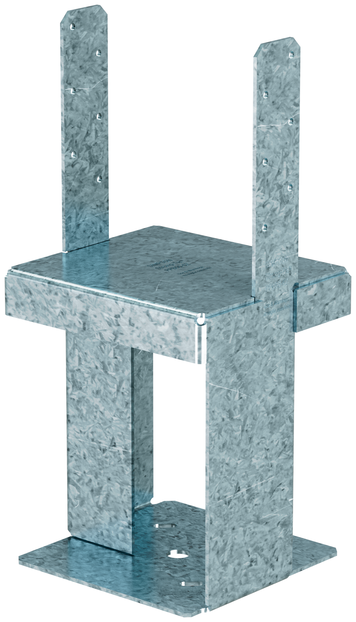 Simpson Strong-Tie PPB66-6Z PPBZ™ Porch Post Base for 6x6 Post and 6 in. Slab