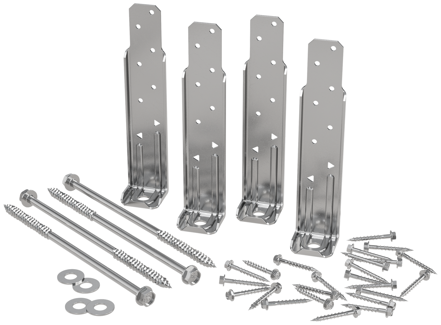 Simpson Strong-Tie DTT1SS-KT DTT1SS™ Stainless-Steel Deck Tension Tie Kit for 2x with Screws (4-Qty)