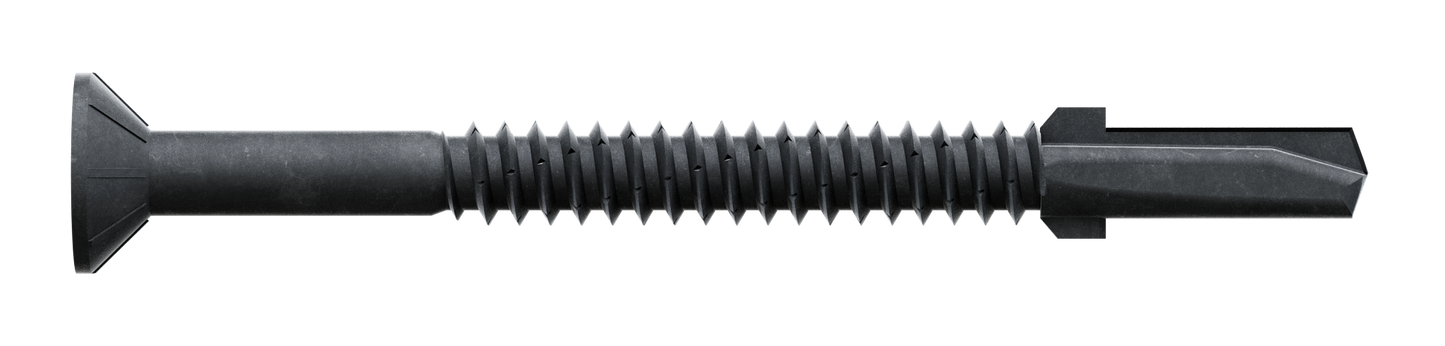 Simpson Strong-Tie TFP1475S Strong-Drive® TF WOOD-TO-STEEL Screw (Collated) — #14 x 3 in. T30 Black Phos. (750-Qty) (Pack of 100)