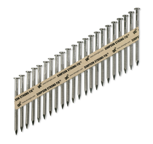 Simpson Strong-Tie T9A250MCN Strong-Drive® 33° SCNR™ RING-SHANK CONNECTOR Nail — 2-1/2 in. x .148 in. Type 316 (1000-Qty) (Pack of 144)