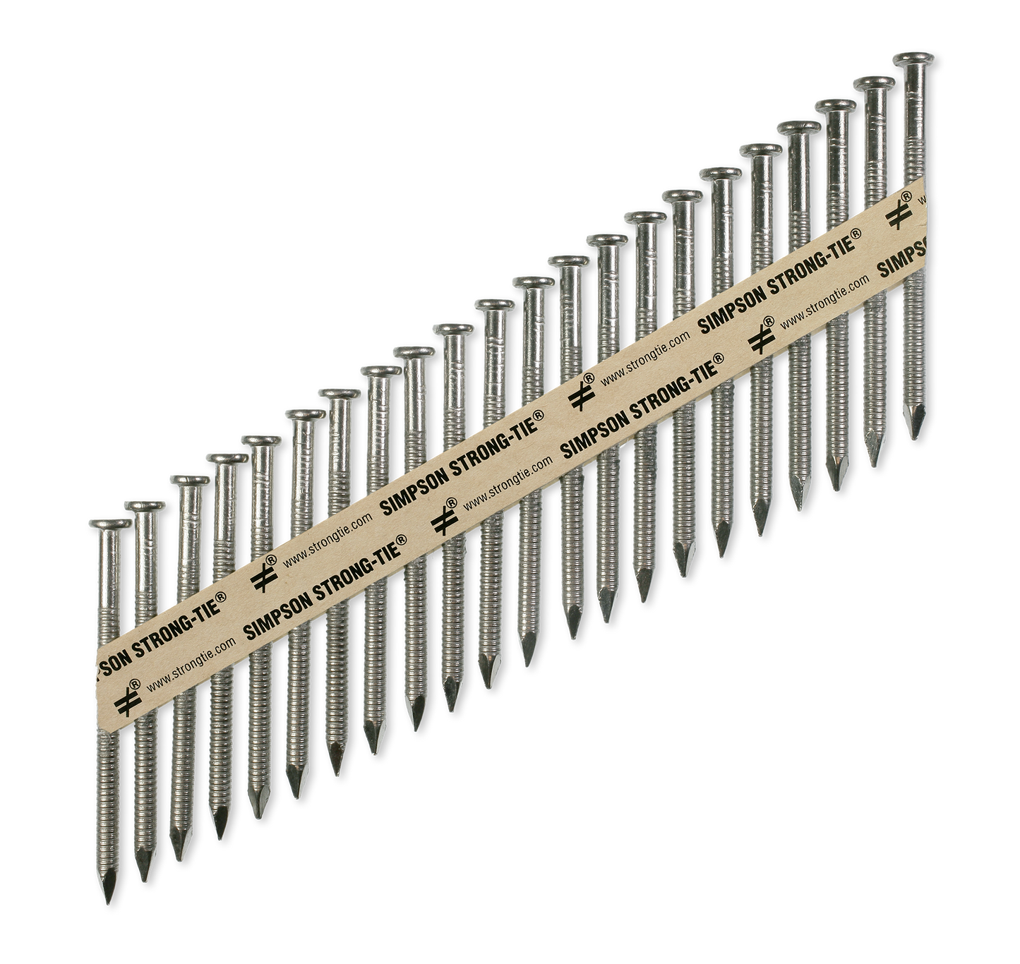 Simpson Strong-Tie T9A250MCN Strong-Drive® 33° SCNR™ RING-SHANK CONNECTOR Nail — 2-1/2 in. x .148 in. Type 316 (1000-Qty) (Pack of 4)