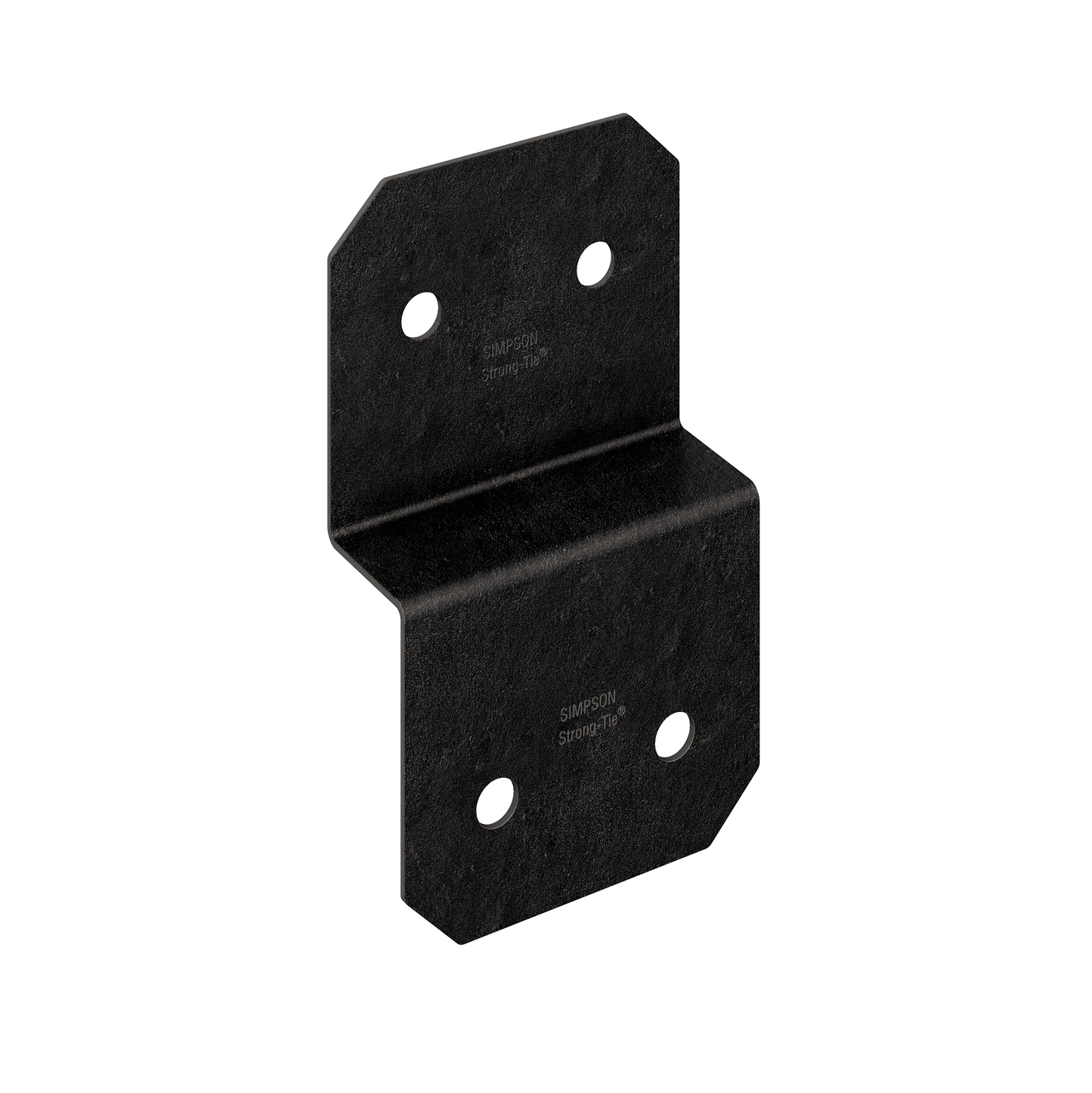 Simpson Strong-Tie APVDJT1.75-6 Outdoor Accents® Avant Collection™ 5-in. ZMAX®, Black Powder-Coated Deck Joist Tie for 1-3/4-in. Wood (Pack of 576)