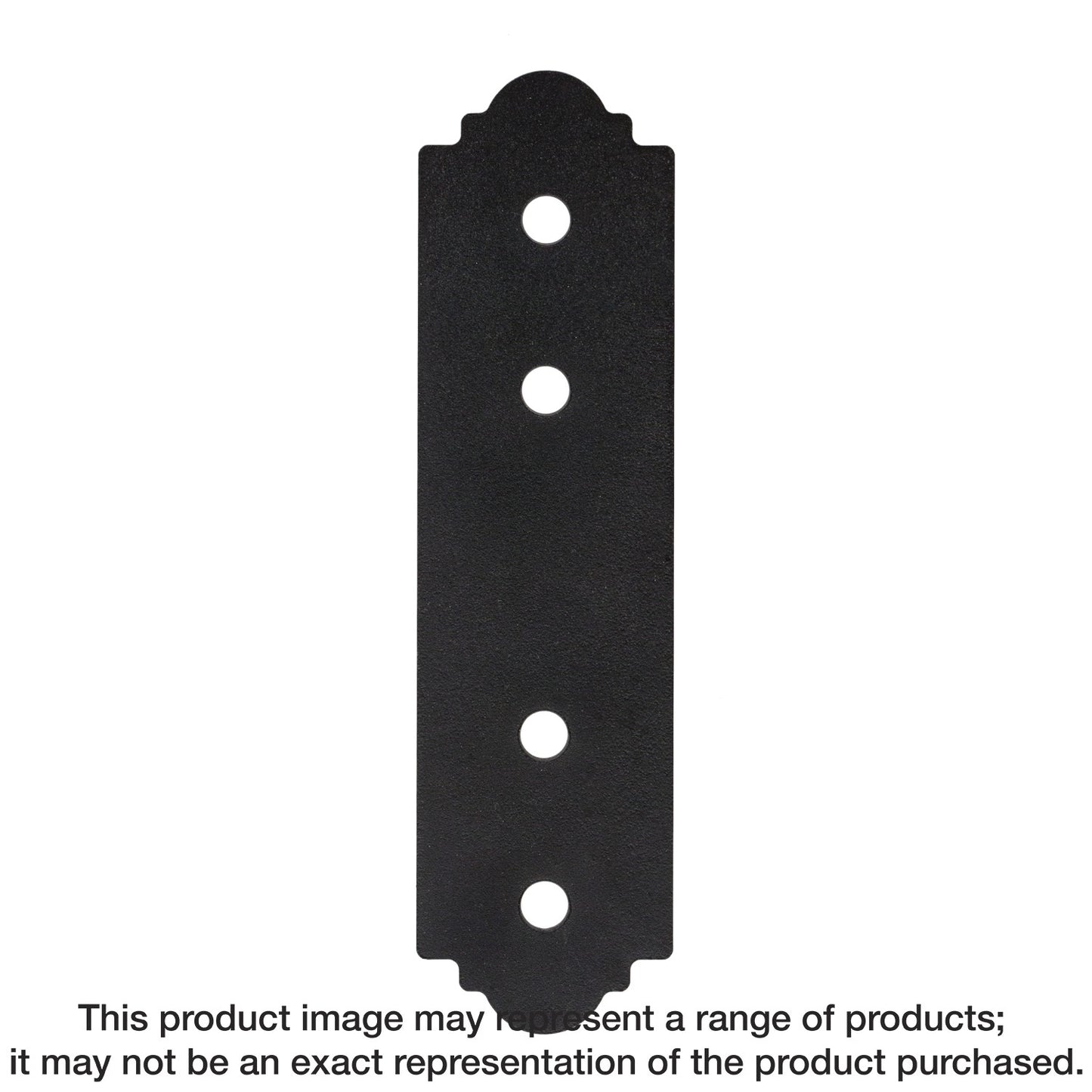 Simpson Strong-Tie APST412 Outdoor Accents® Mission Collection® ZMAX®, Black Powder-Coated Strap for 4x (Pack of 8)