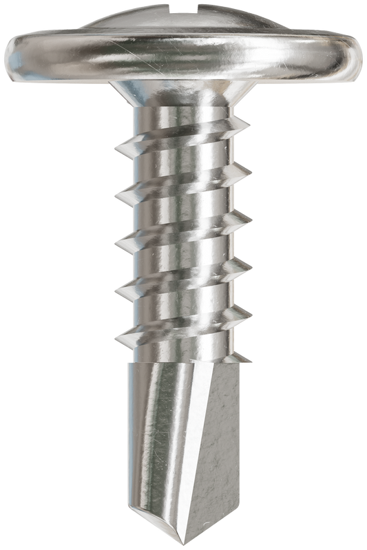 Simpson Strong-Tie F08T056KDB Self-Drilling Wire-Lath Modified Truss-Head Screw — #8 x 9/16 in. Type 410 (8000-Qty)