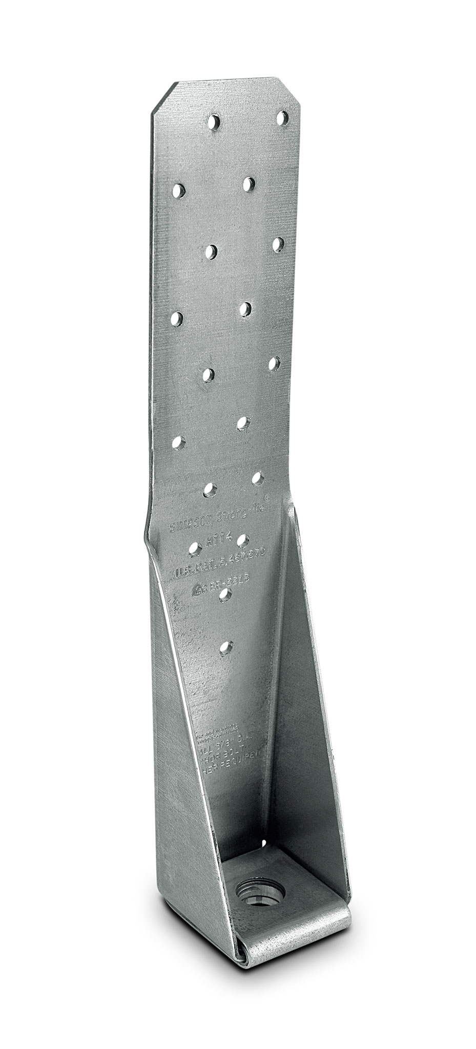 Simpson Strong-Tie HTT4HDG HTT 12-3/8-in. Hot-Dip Galvanized Heavy Tension Tie for 5/8-in. Anchor (Pack of 10)