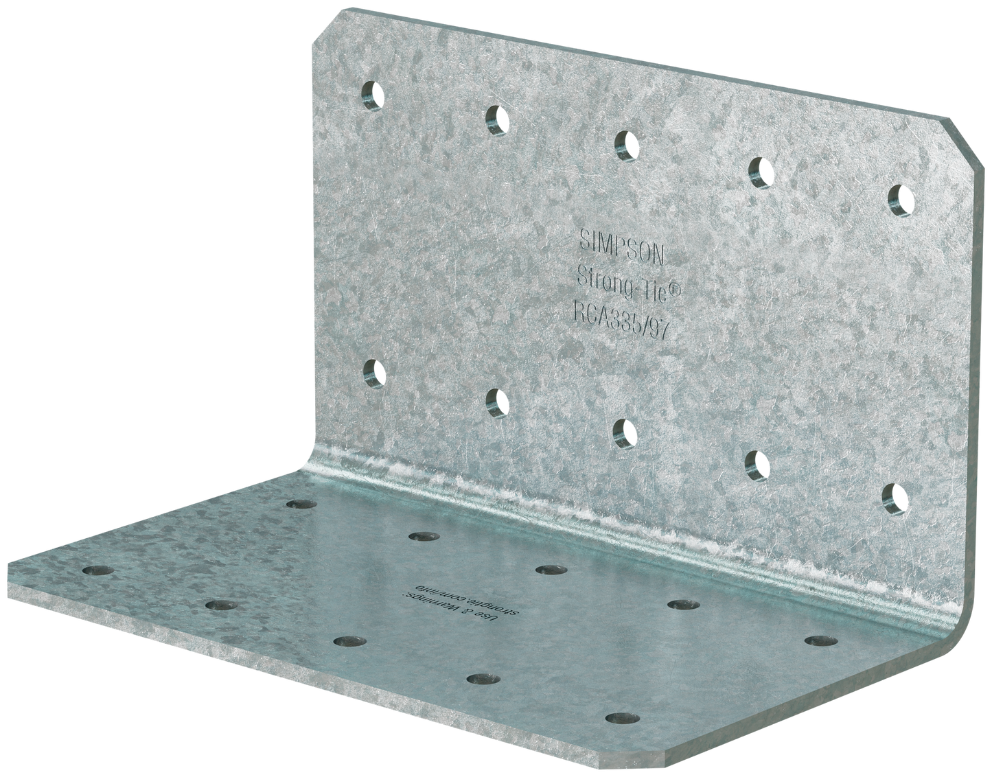 Simpson Strong-Tie RCA335/97-R35 RCA 3 in. x 3 in. x 5 in. 12-Gauge Galvanized Rigid Connector Angle (35-Qty)