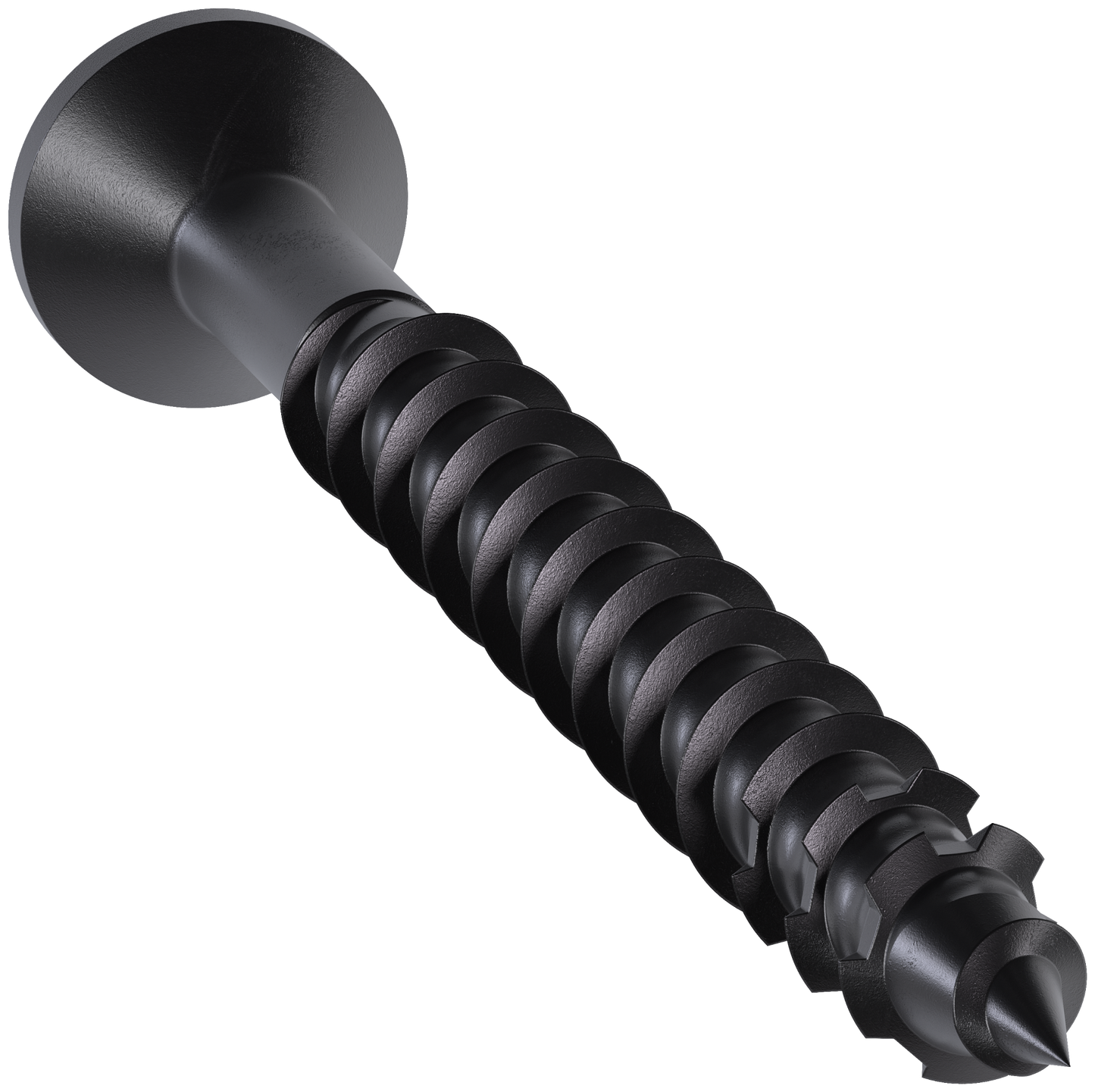 Simpson Strong-Tie TNTBL18214TF Titen Turbo™ — 3/16 in. x 2-1/4 in. 6-Lobe Flat-Head Concrete and Masonry Screw, Black (100-Qty) (Pack of 5)