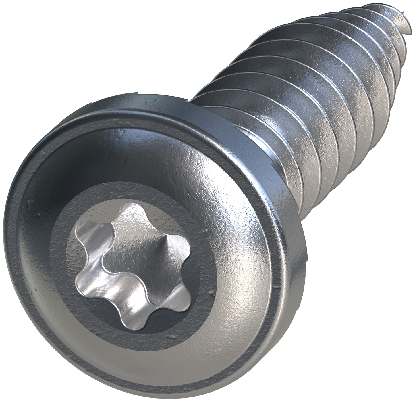 Simpson Strong-Tie FPH34B1018-5K FPH Flat Pan-Head Screw — #10 x 3/4 in. T20, Clear Zinc (5000-Qty)