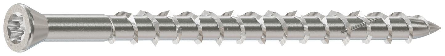 Simpson Strong-Tie S08250WPB Deck-Drive™ DWP WOOD SS Screw — #8 x 2-1/2 in. T-20, Trim Head, Type 305 (1750-Qty)