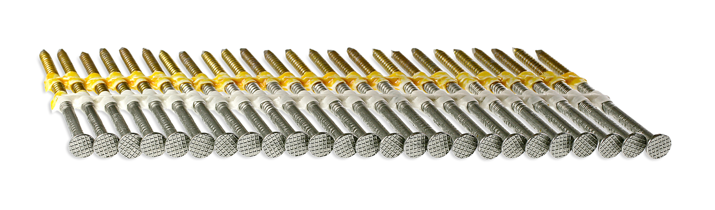 Simpson Strong-Tie S11A250CNB 20°–22° Plastic Strip, Full Round Head, Ring-Shank Nail — 2-1/2 in. x 0.120 in. Type 304 (4000-Qty) (Pack of 80)